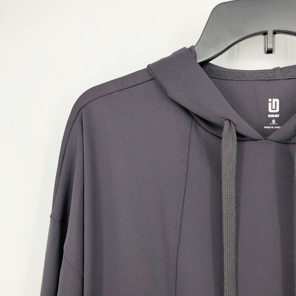 IDEOLOGY Womens Hoodie Small Grey Deep Charcoal Sweatshirt Pocket NWT - Picture 7 of 13